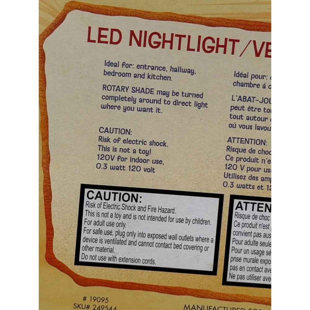 Disney Lilo & Stitch LED Nightlight Rotary Shade Plug-In Peachtree Playthings